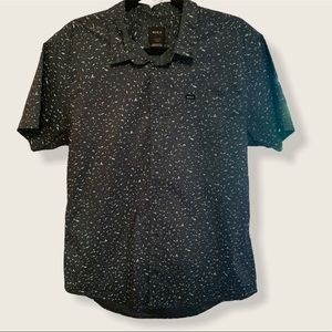 RVCA Men’s Short Sleeve Button Down Shirt